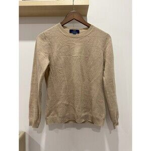 Gobi Mens S Brown Long Sleeve Mongolian 100% Cashmere Crew Neck Sweater Luxury